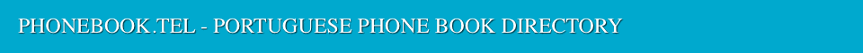 PORTUGAL PHONE BOOK DIRECTORY
